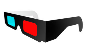lunettes 3d anaglyphes carton