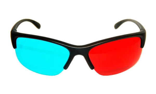 lunettes anaglyhes 3d plastique