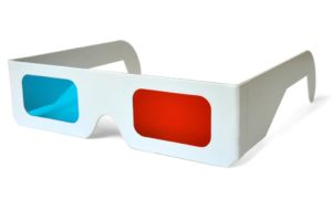 3d Anaglyph paper glasses