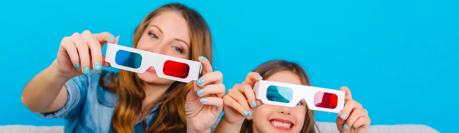 lunettes 3d rouge cyan